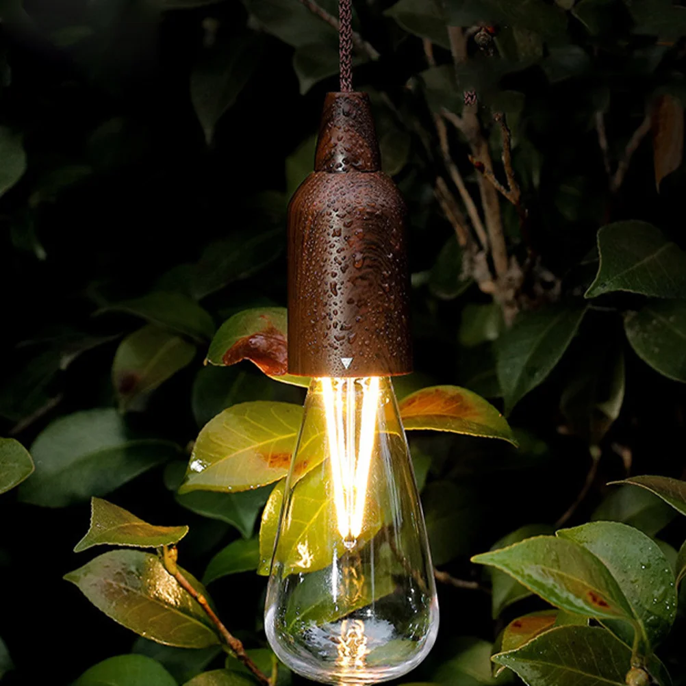 Tent Lamp Rope Hanging Lamp Portable Outdoor Camping Light Powered Vintage Style Hanging Tent Light for Camping Supply