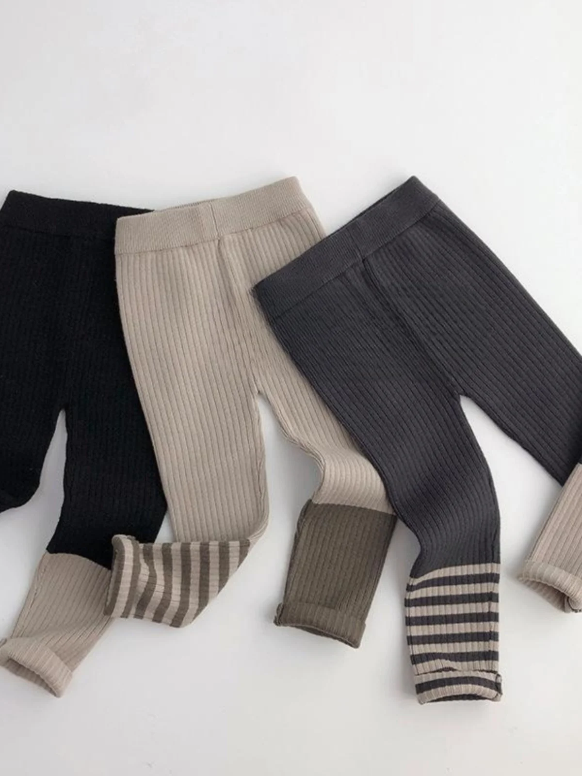 

Женские вязаные брюки-леггинсы для повседневной носки, эластичные, для активного отдыха, осенние, новые, модные, длинные брюки для маленьких девочек