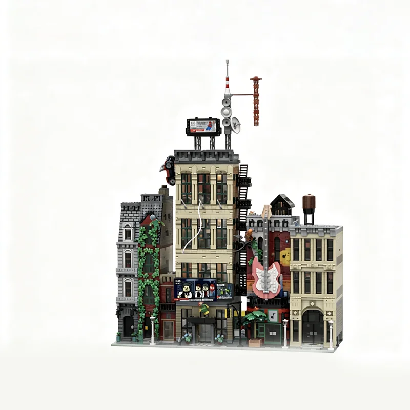 4355pcs MOC The Daily Bugle - 76178-1 Modification Super Heroes Marvelal Spider Model Building Blocks Christmas Gift Toy 3D