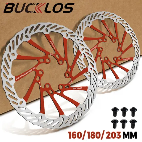 BUCKLOS 로터 Mtb 160MM 180MM 203MM G3CS 내구성 자전거 유압 브레이크 로터 고강도 MTB 도로 유압 브레이크 자전거 부품