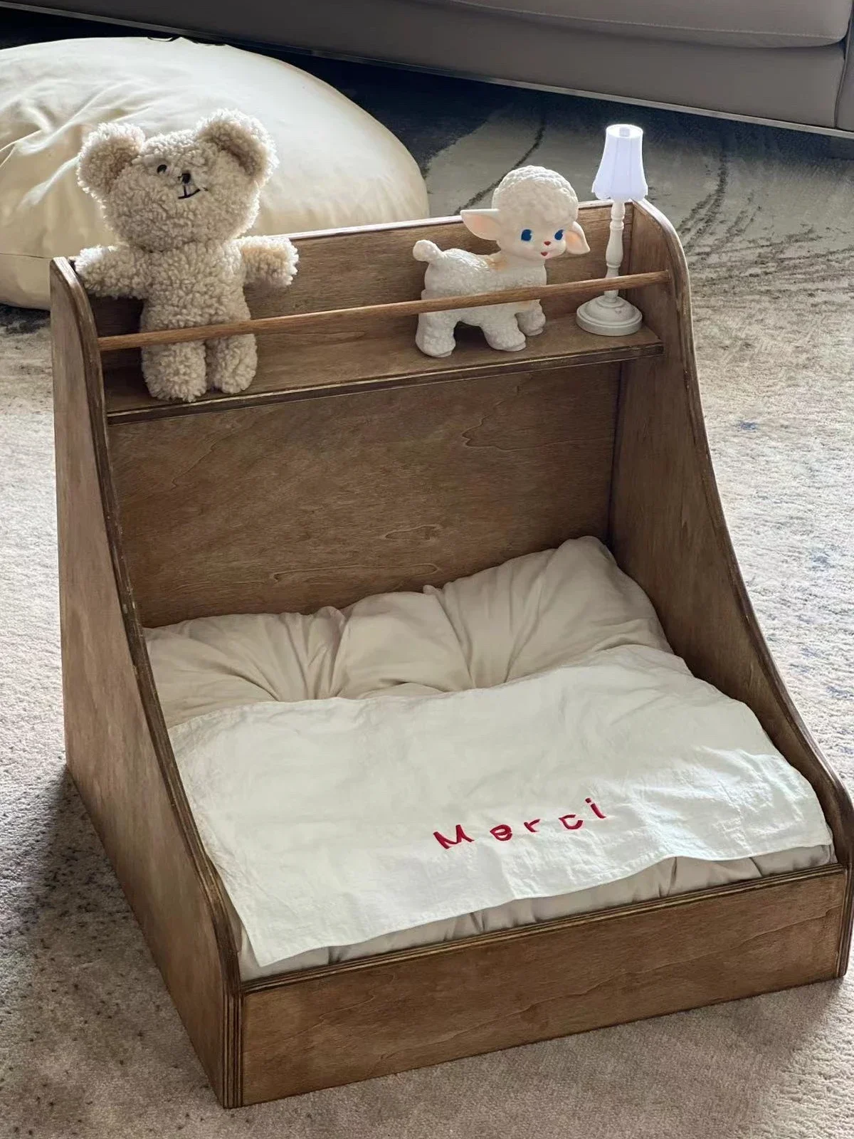 Danish small bed solid wood pet cat kennel is genuine, bought and shipped with ten years of Xiaohongshu explosion