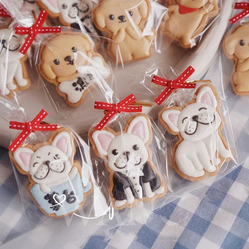 Cartoon Puppy Cookie Embosser Mold Cute Animal Chick Cat Fondant Frosting Biscuit Molds Cake Decorating Tools Bakery Accessories