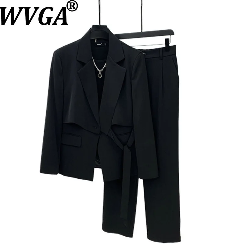 

WVGA весна осень новый мужской мягкий галстук на плечах искусственный двухсекционный лоскутный пиджак нишевый шикарный повседневный костюм брюки комплект из двух предметов W14896