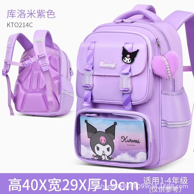 Sanrio Student School Bag Backpack Backpack Lightweight New Air Cushion Cartoon School Bag My Melody Kuromi Student Gift