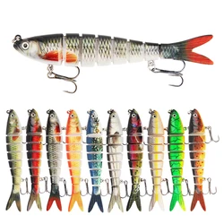 100/135mm Sinking Wobblers Fishing Lures Jointed Crankbait Swimbait 8 Segment Hard Artificial Bait For Fishing Tackle Lure
