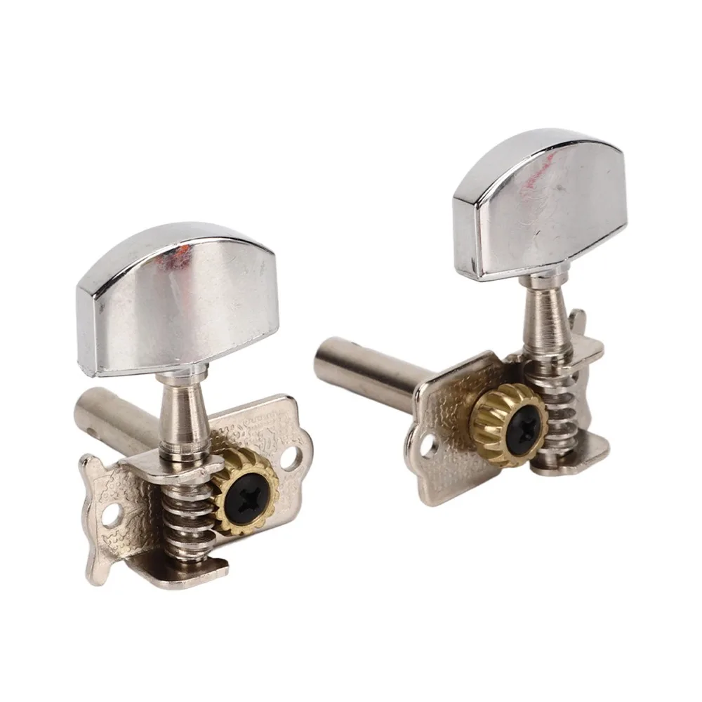3L3R Configuration Guitar Tuning Pegs Silver Lightweight Open String Tuning Pegs Metal Folk Guitar Tuning Pegs For Guitarists
