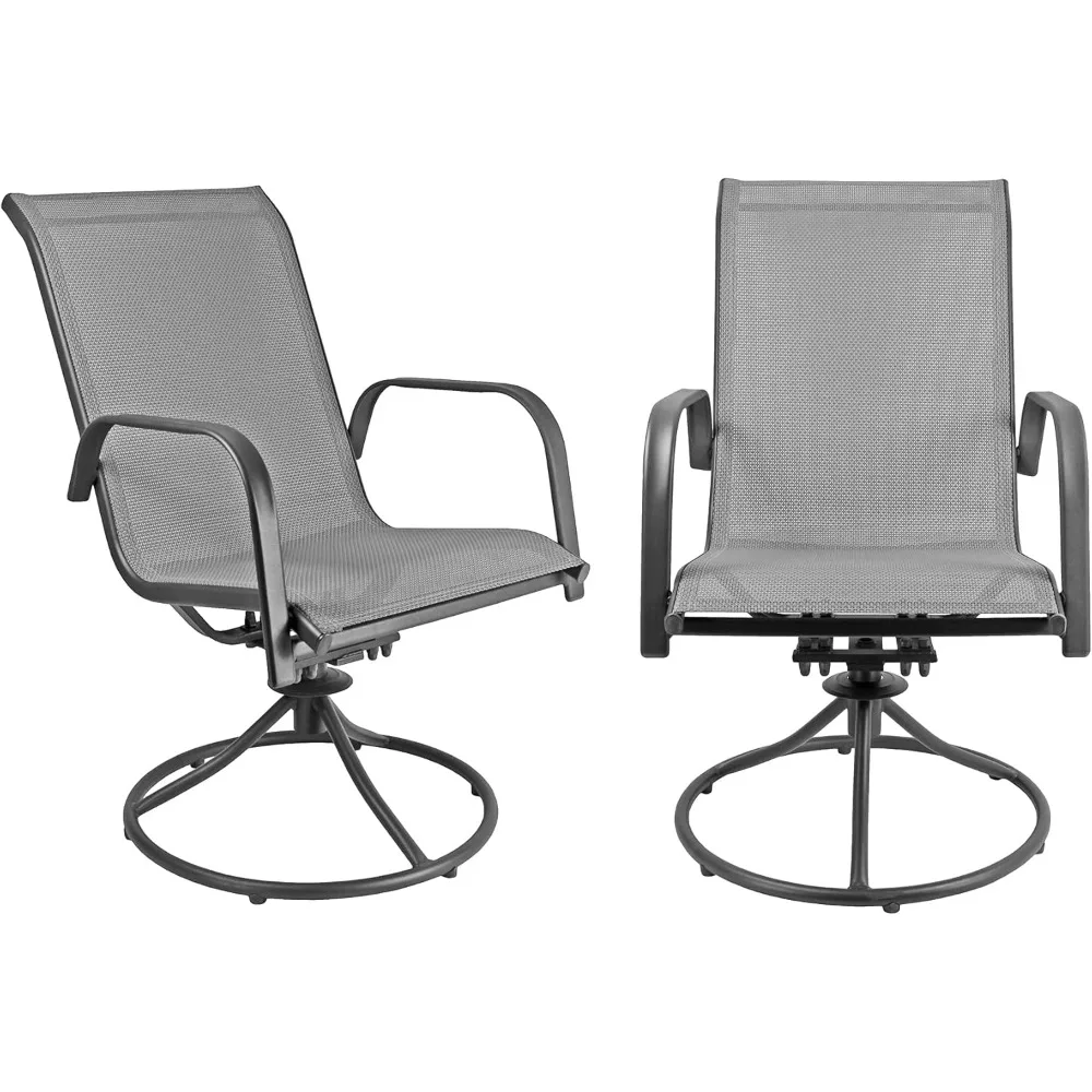 

Sienna Swivel Rocking Chairs Set of 2 in Gray by Patio Master Corporation