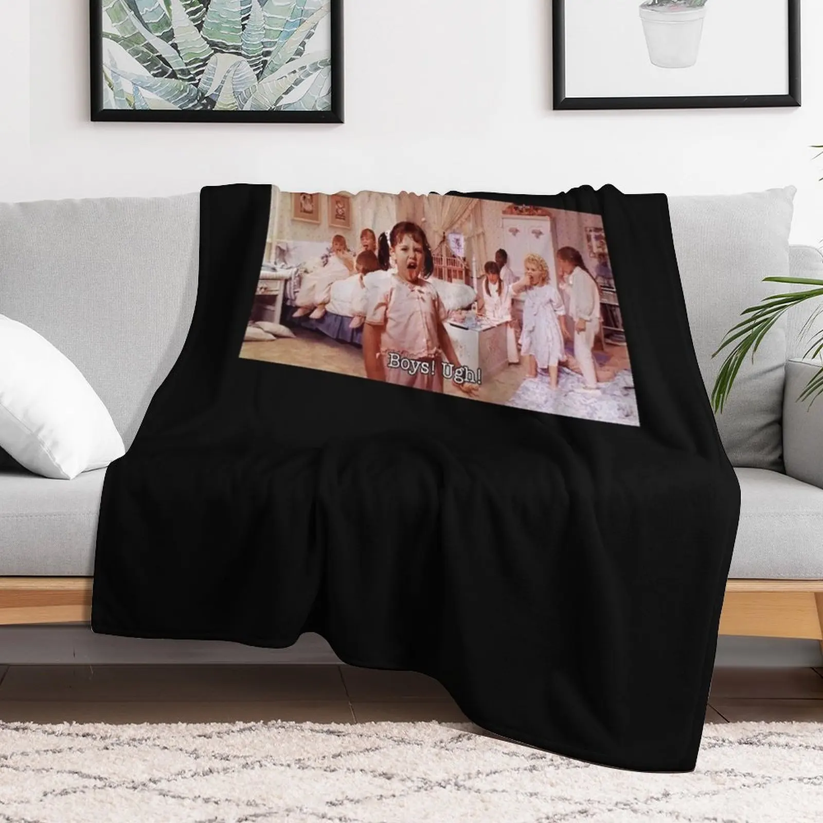 Boys ugh, little rascals, 90's movie, groovy Throw Blanket For Decorative Sofa wednesday Cute Furry Blankets