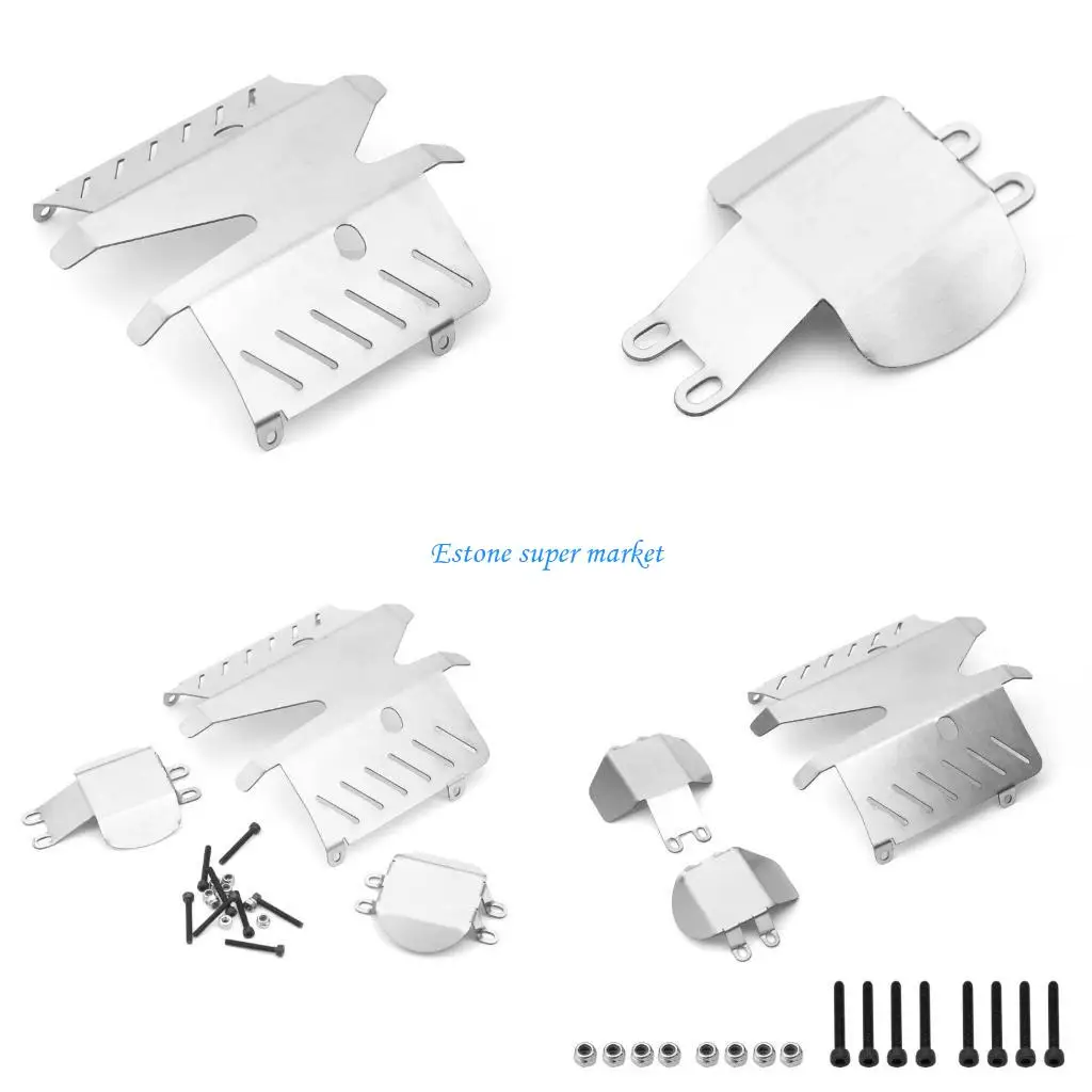 

090B Model Car Skid Guard Board Stainless Steel for Remote Control Car Skid Plate Chassis Protective Remote Control Car CC02