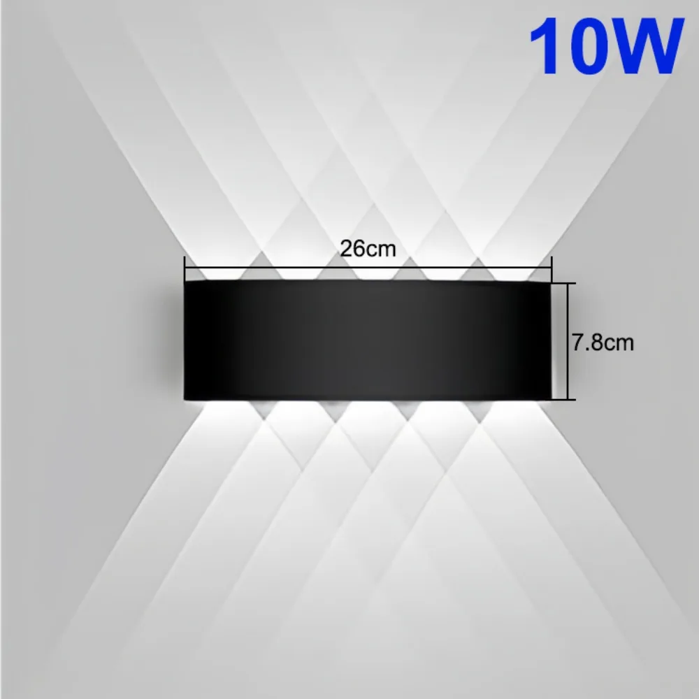 

Up and Down Solar Wall Lamp Energy Saving Wall-mounted 6/8 LED Solar Light Warm/White/RGB Lights Easy To Install