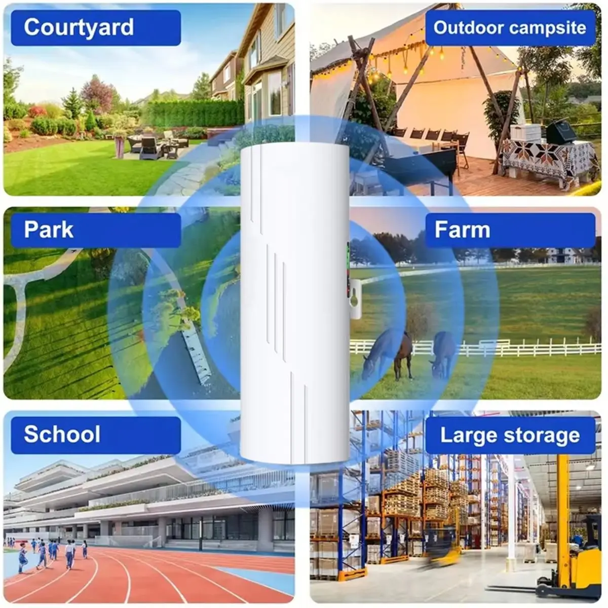 Wireless WiFi Bridge 5.8GHz 300Mbps WiFi Extender Repeater Network Bridge Router 500m-5km Long Range Coverage