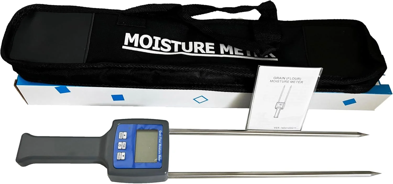 

Wheat Flour Moisture Tester with Resolusion 0.1 Accuracy ±0.5%n Range 6 to 30% Accuracy ± 0.5%n Display 4 digital LCD