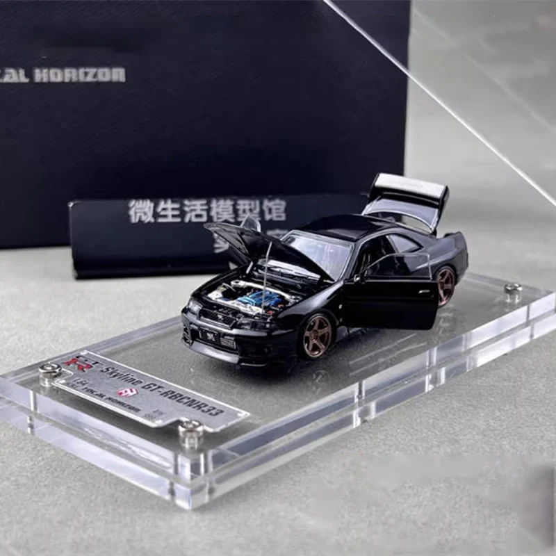 

Масштабная модель автомобиля GT-R R33 Skyline 1:64, имитация из сплава, статическая, коллекционная, игрушка, подарок, сувенир, украшение