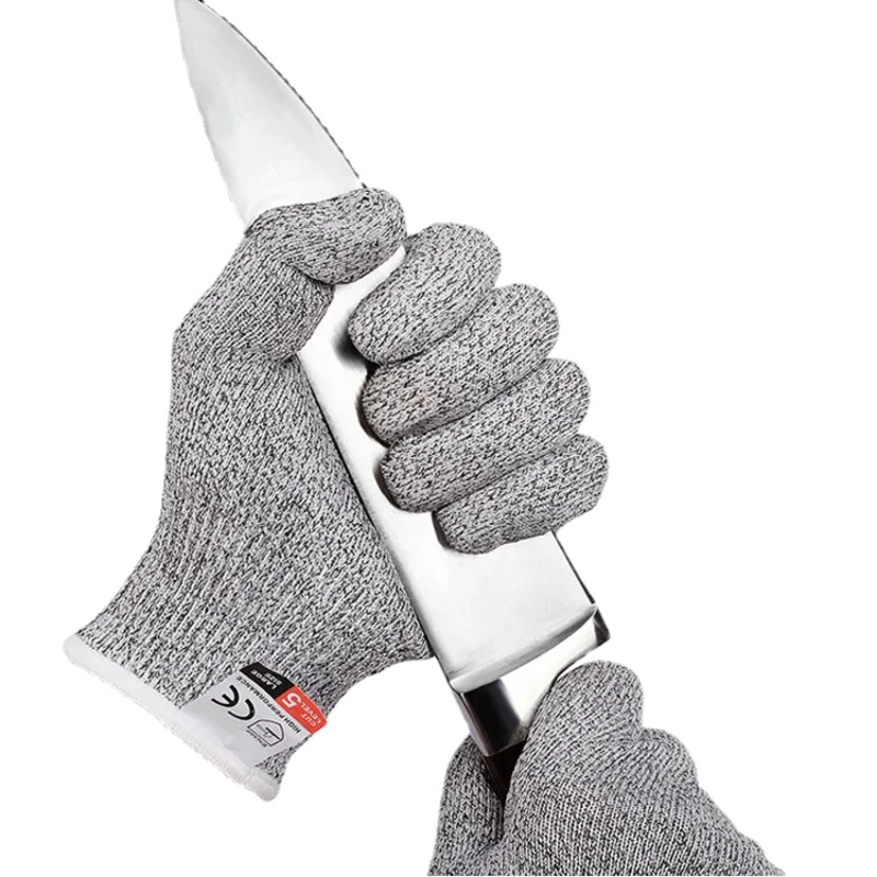 Level 5 Cut Proof Stab Resistant Wire Metal Glove Kitchen Butcher Cuts Gloves for Oyster Shucking Fish Gardening Safety Gloves