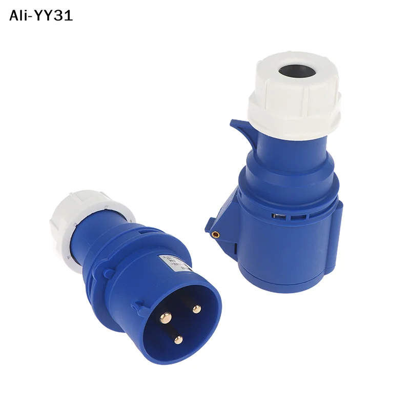 

【W3】1 шт. Новинка 2026 года, 32А, 3-контактный промышленный разъем (штекер и гнездо) SFN-023/SFN-223, водонепроницаемый IP44, 220-240В~2P+E