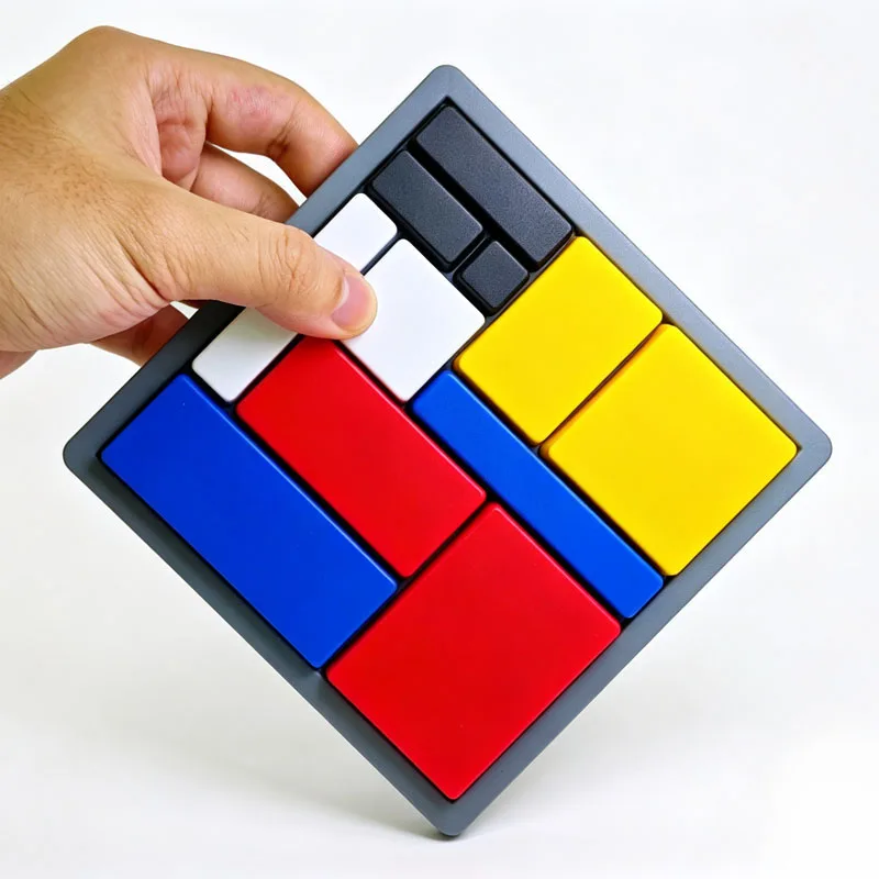 Plastic Hidden Blocks Logic Puzzle 88 Challenges Geometric Shape Pattern Jigsaw Brain Teasers Educational Toys Kids Adults