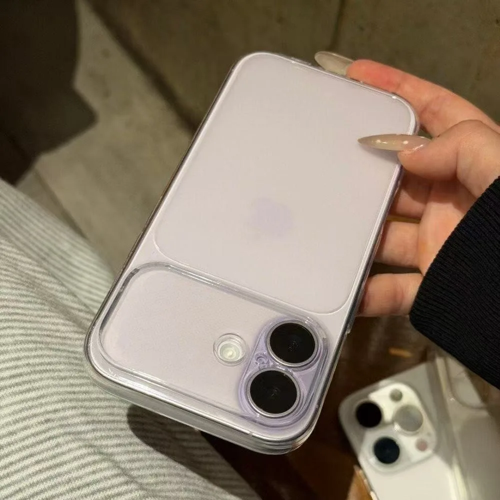 Instant Transformation to 18 Pro Large Window Case For iPhone 17 16 15 14 13 12 11 Pro Max XS XR 7 8 Plus Transparent Soft Cover