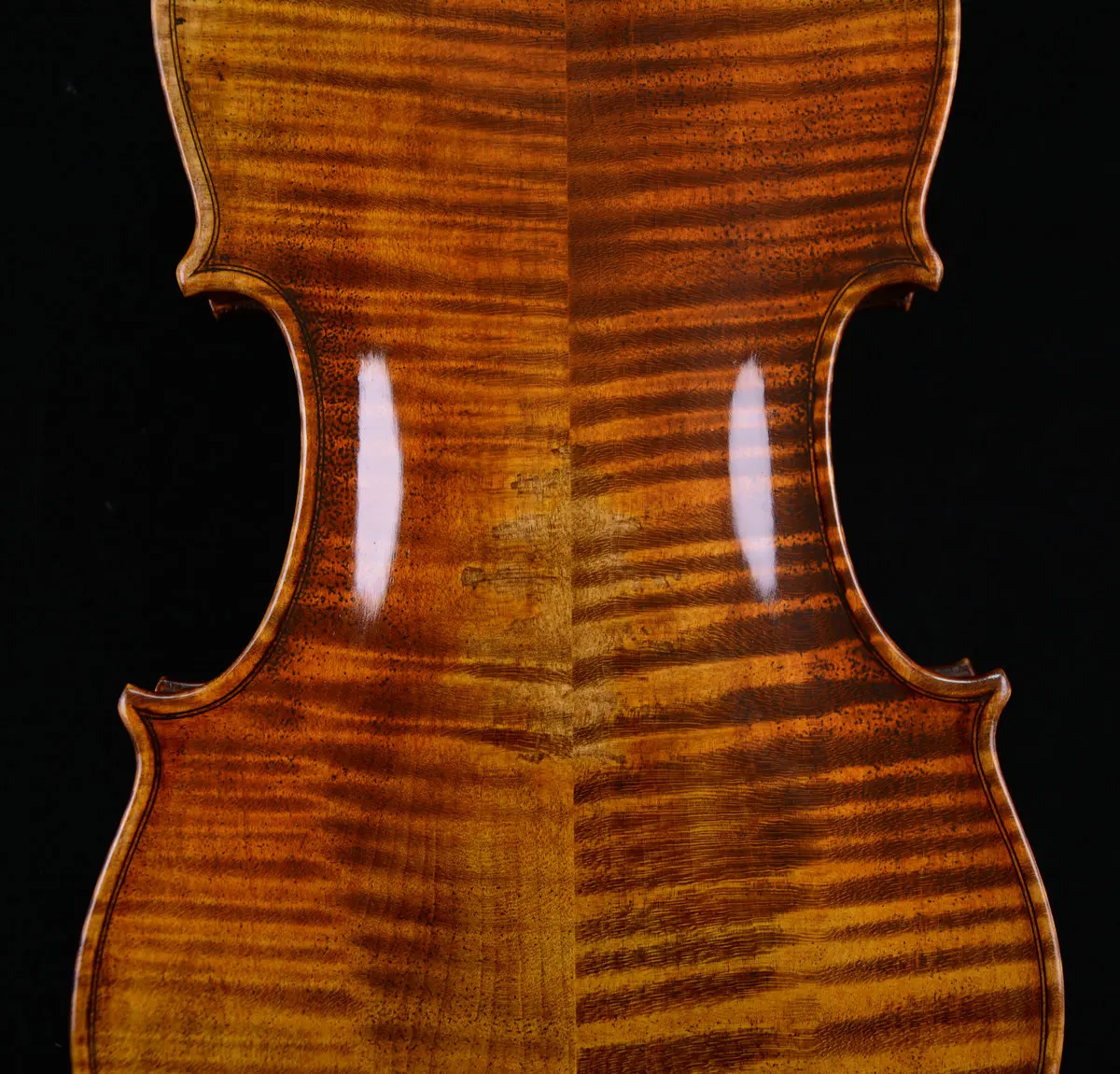 Actual Photo Great Value Violin Guarneri Model Master Craftmanship Upside-down Flame No.W-058