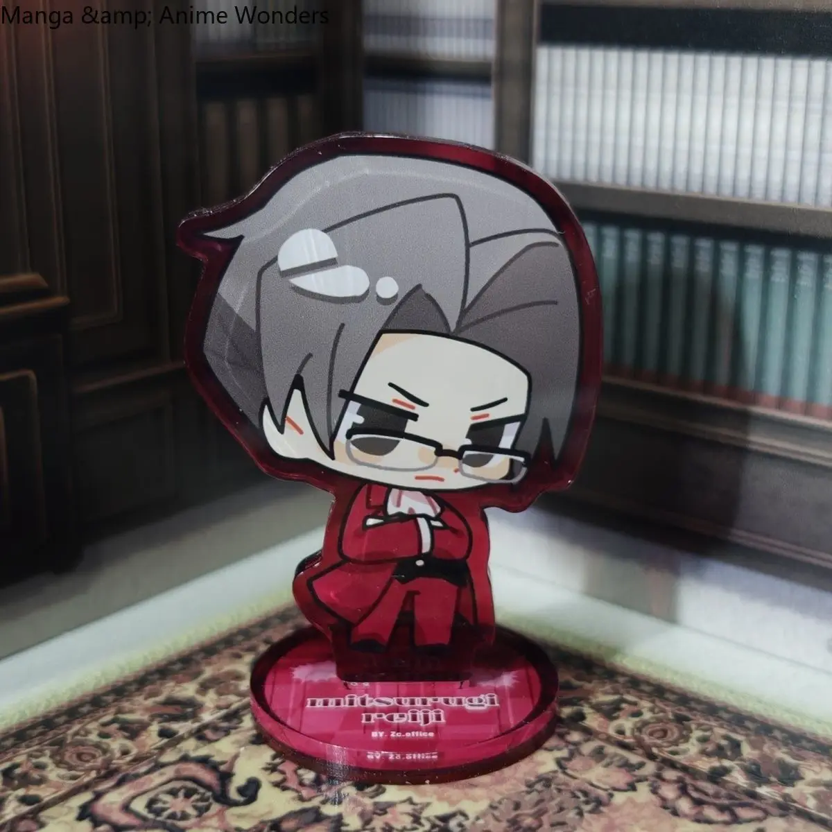 Магнит на холодильник с персонажами Ace Attorney: Майлс Эджворт, Феникс Райт. Акриловая подставка-миниатюра. Подарок на Хэллоуин.