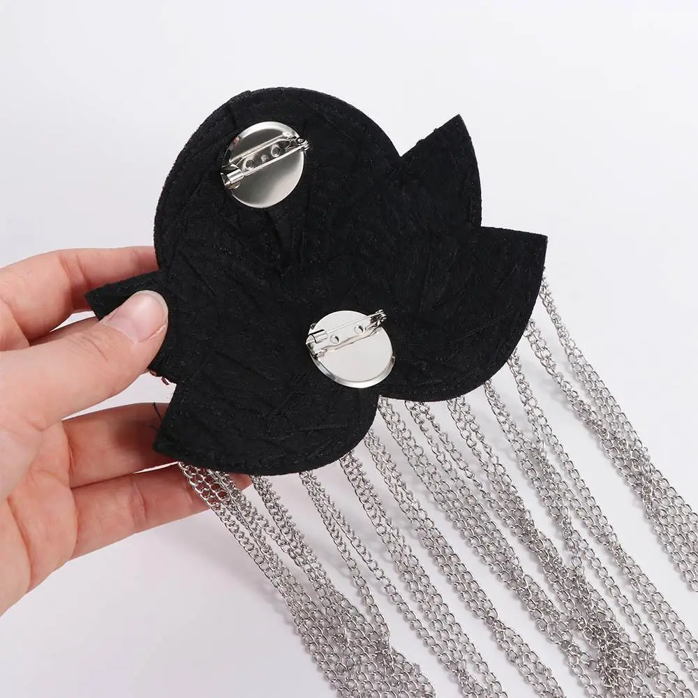 Retro Epaulets Shoulder Board Rhinestone Brooch Shoulder Flash Punk Crystal Fringe Shoulder Mark Girl