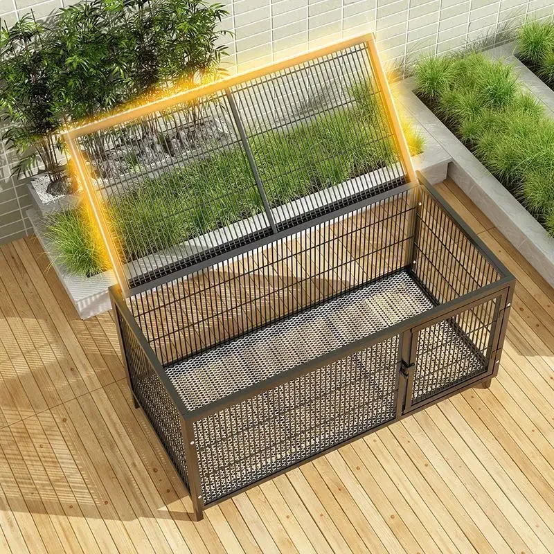 DSA dog cage Large dog Medium dog Indoor and outdoor toilet Reinforced Labrador pet cage