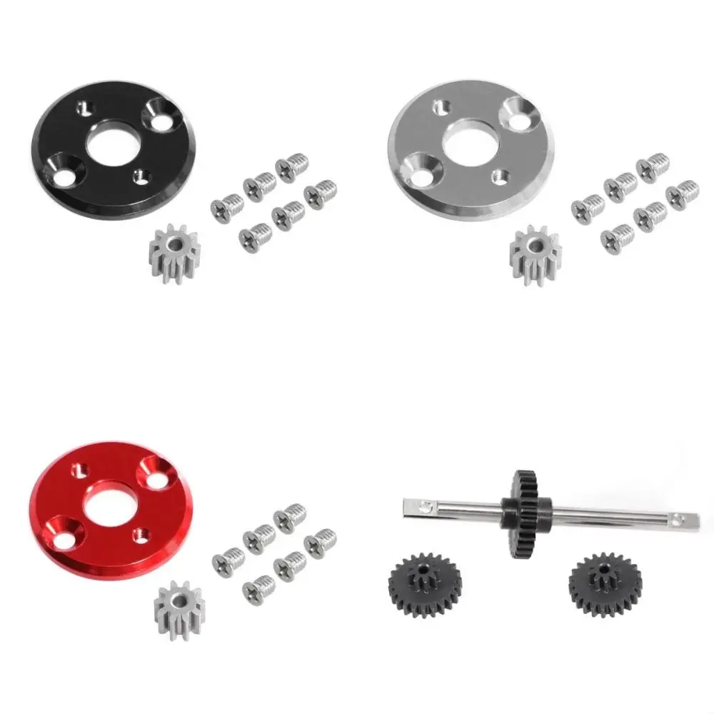 مجموعة تروس نقل الحركة المعدنية تصاعد دائم 370 قوس المحرك RC ترقية أجزاء السيارة 1/12 مقياس ل MN78 MN82 MN168 LC79 #4