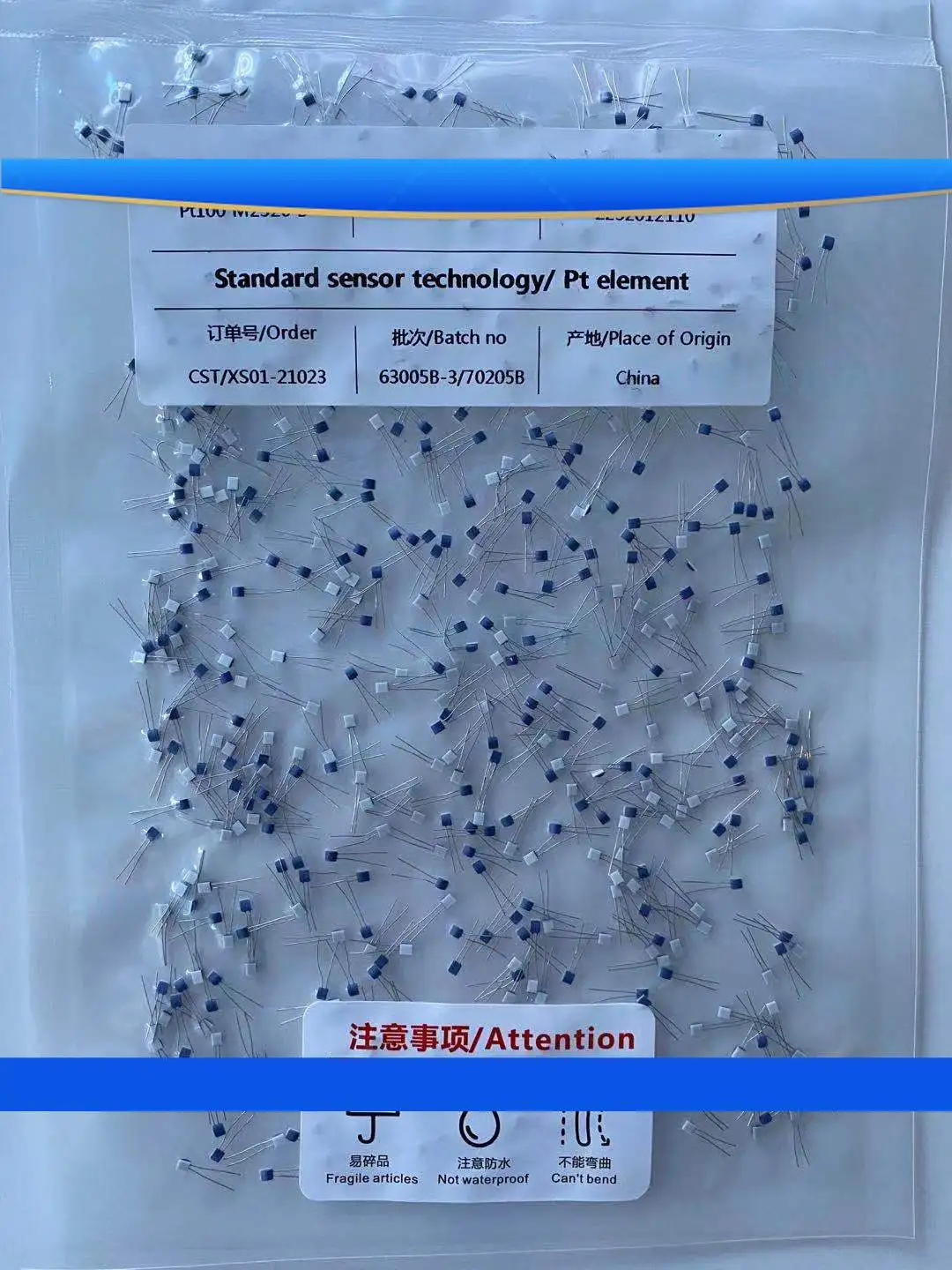 5pcs   PT100 thermal resistance A-class chip temperature measurement film sensor PT1000 chip B-class