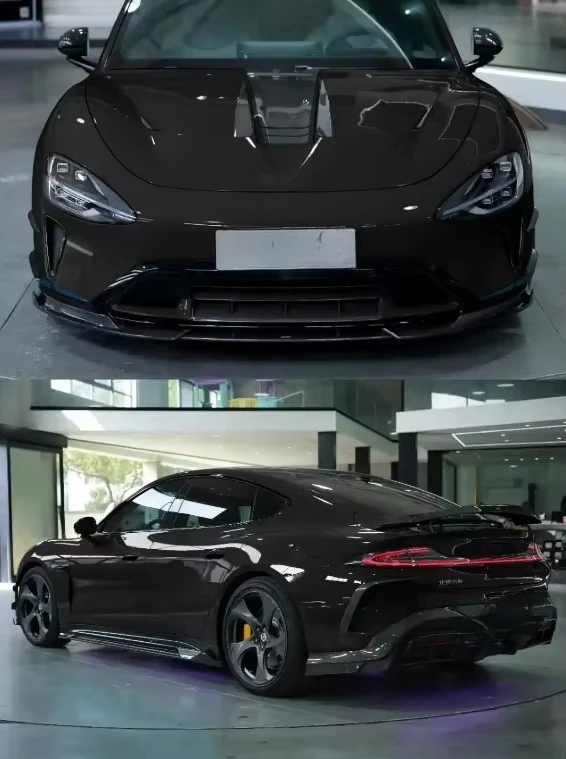 Chinese Car Upgrde Thunder God Carbon Fiber Body Kit With Hood Front Lip Rear Diffuser Spoiler for SU7 Hot Sale Body Kit
