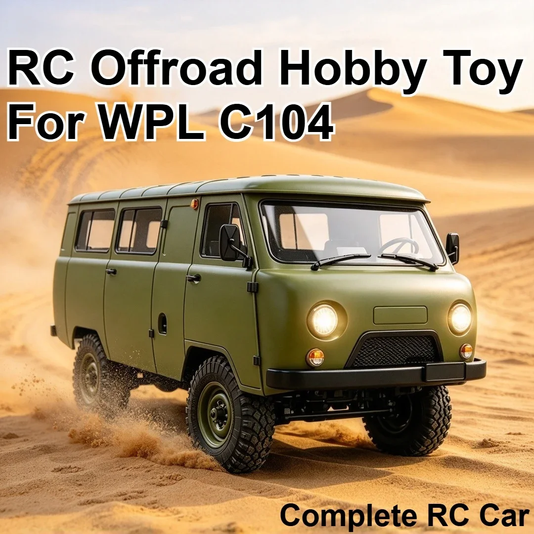 For WPL C104 UAZ452 1/12 RC Offroad Hobby Toy 4WD RC Van Custom Model Number Decor Simulation Appearance Electric Model Vehicle