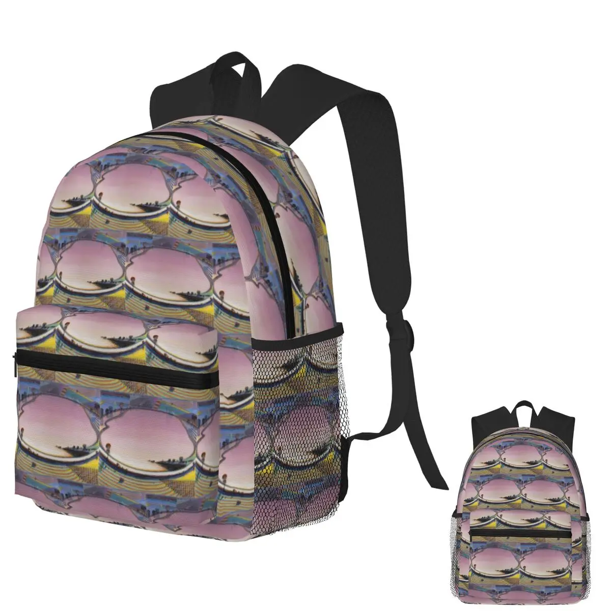 

Reservoir - Wayne Thiebaud Student Backpack School Bag Hiking Travel Daypack for Boys Girls Fashion Bookbag Shoulder Bags