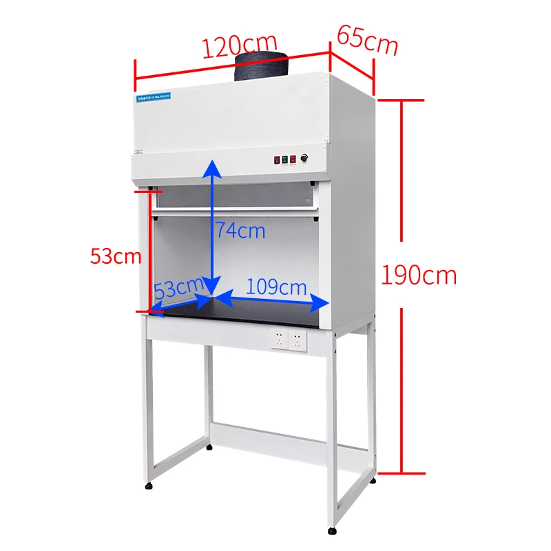 Industrial-Style Metal Laboratory Cabinet Holistic Chemistry Anhydrous Fume Hood CE Certified 1 Year Warranty Hospital School