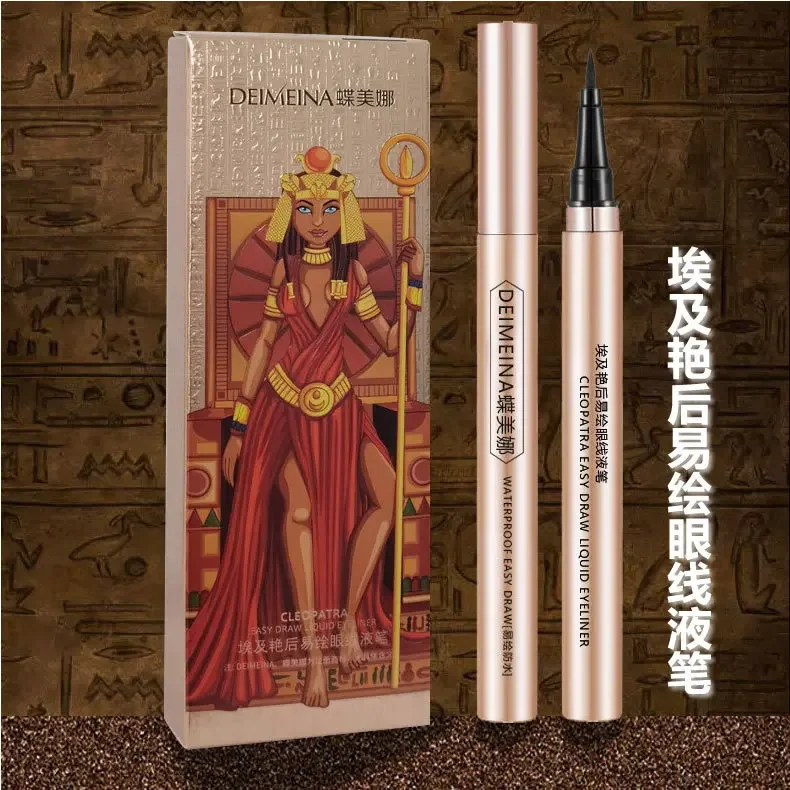 

Egyptian Goddess Liquid Waterproof Eyeliner Brush Tip Pen Quick Drying Smudge Resistant Long Lasting 16 Hour Wear