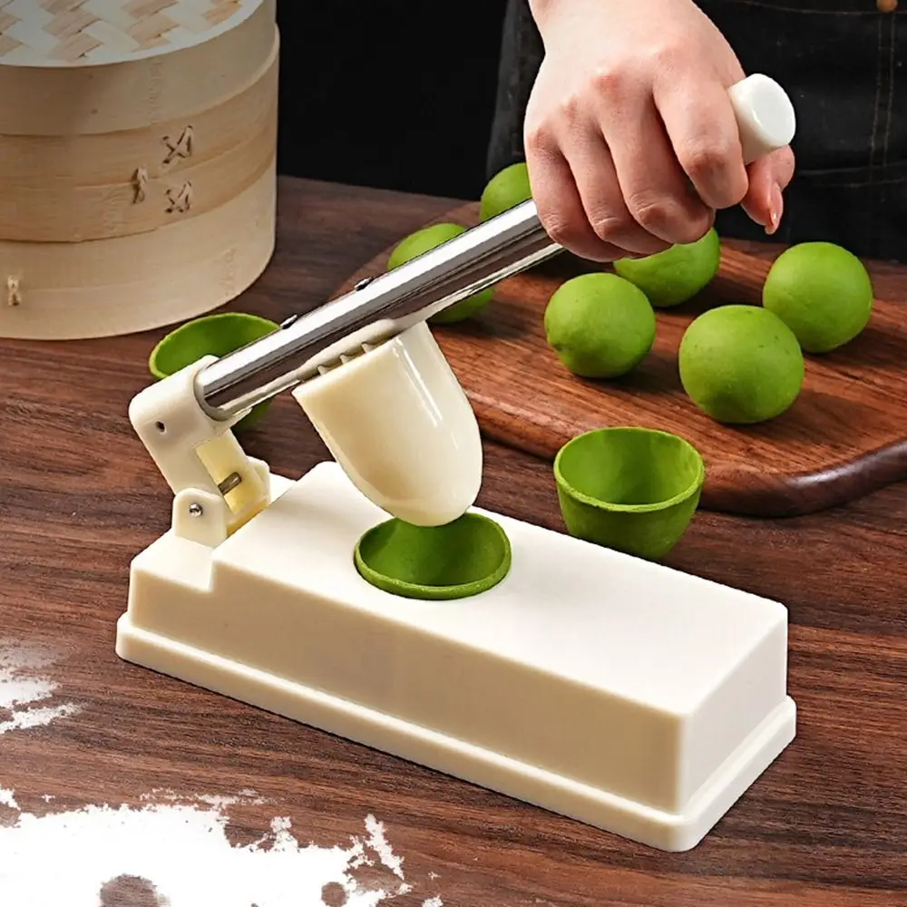 Hand Press Sweet Green Rice Balls Skin Molds Oval Efficient Dumpling Skin Wrapper Mold Lengthen Handle Creative