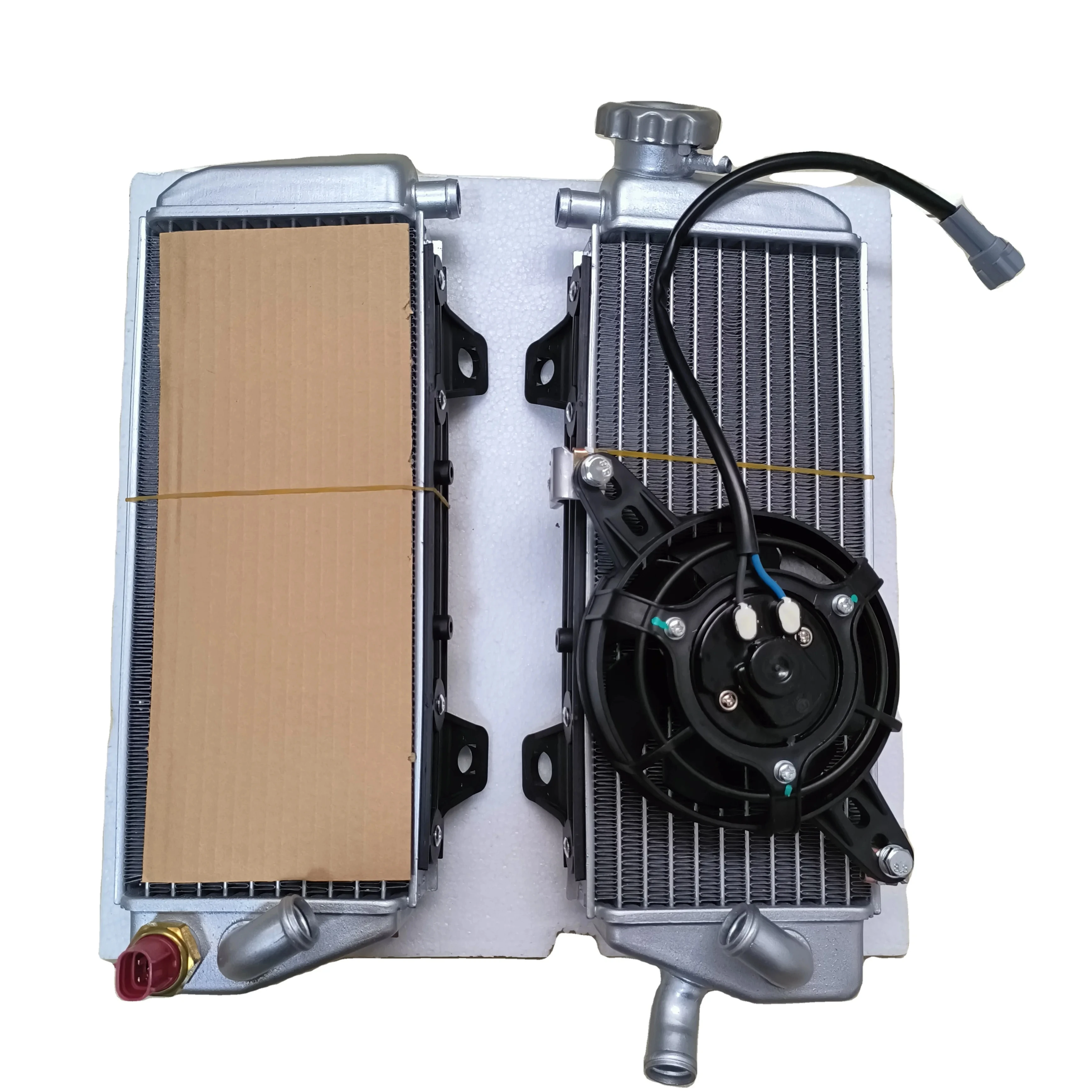 

KOSHINE 125CC 150CC Compatible Aluminum Motorcycle Cooling System Engine Water Radiators with Fan