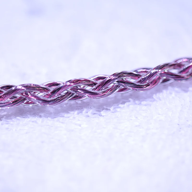 زجاج القهوة الأسود PE occ ، سبيكة فضية نحاسية 2% Ag (40 قلب 22awg OD:1.2 مللي متر) 6 أمتار