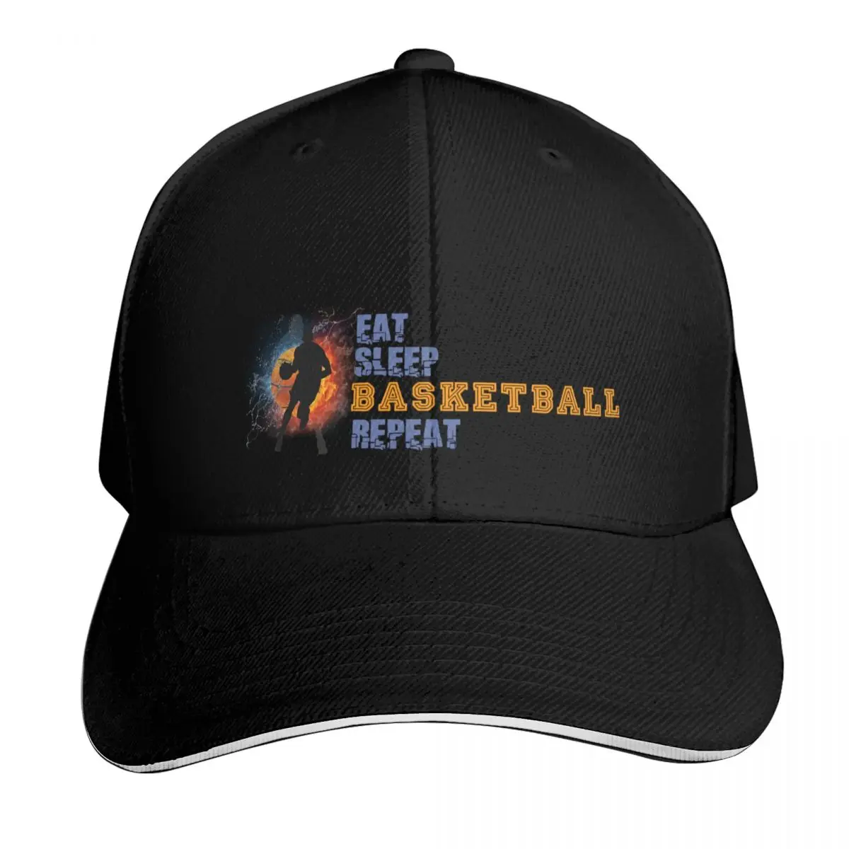 Eat, Sleep, Basketball Repeat. Love Basketball Baseball Cap Unisex for Men Women Outdoor Golf Running Hiking Summer Beach Travel
