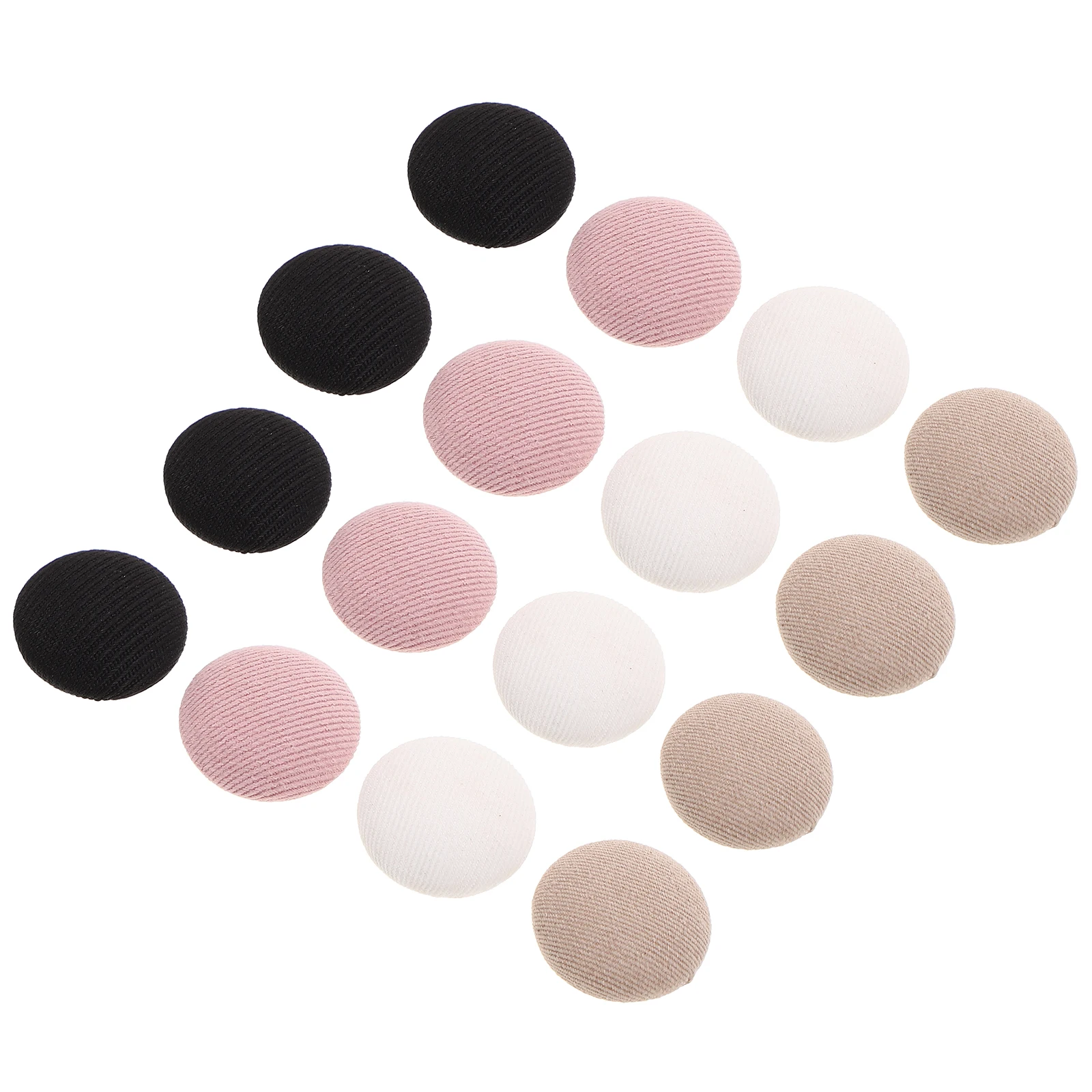 

32Pcs Round Snap Buttons Hat Top Replacement Kit 17mm Covered Fabric Cap Buttons Metal Shank Baseball Cap Repair Supplies