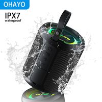 OHAYO X3 Portable Bluetooth Speaker - IPX7 Waterproof, Wireless Stereo Pairing, 25-Hour Playtime, 24W Loud Sound
