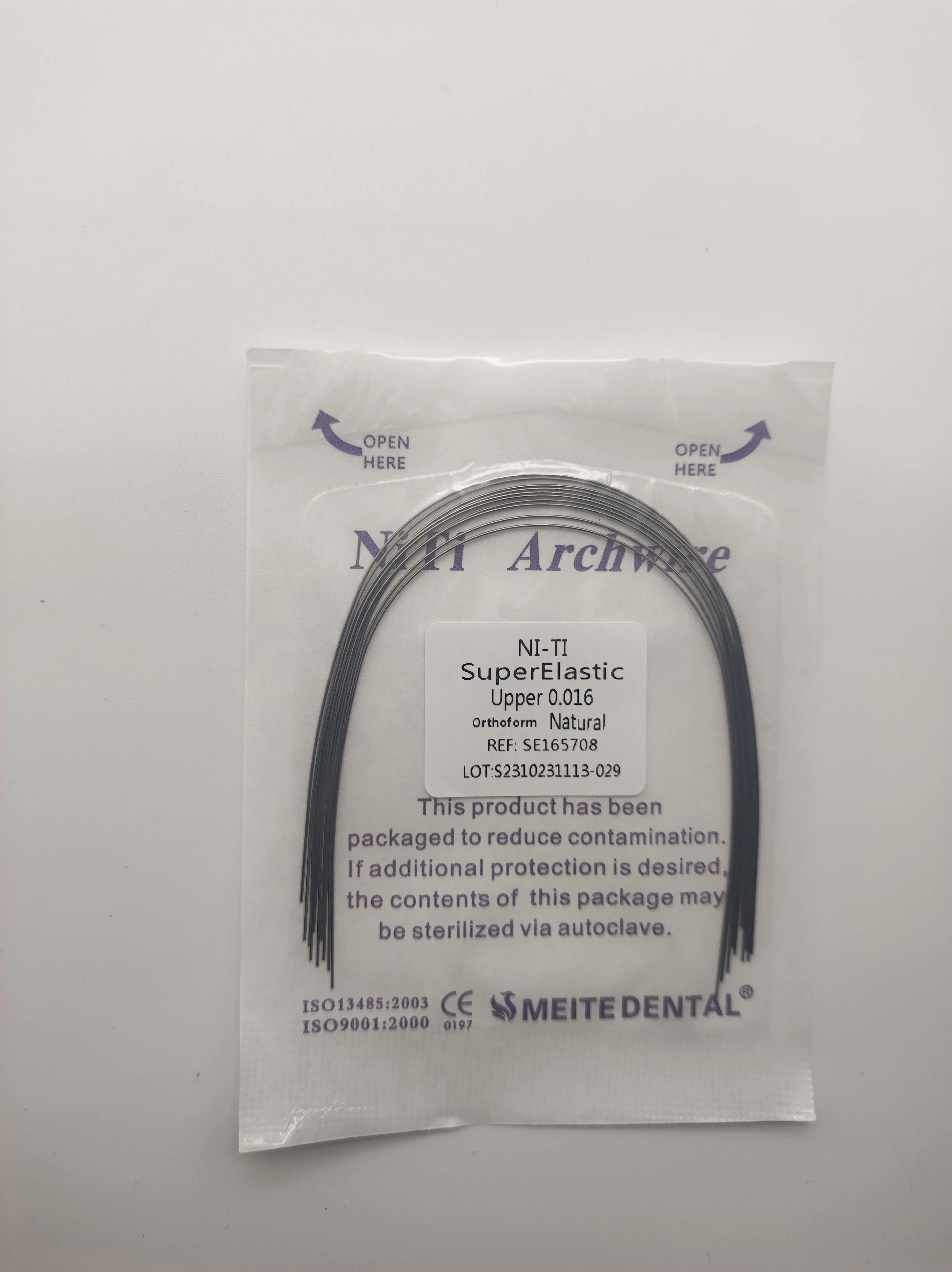 10Wires Dental  Niti Round/Rectangular Arch Wires Super Elastic Orthodontic Arches Arcs Nature Natural Form