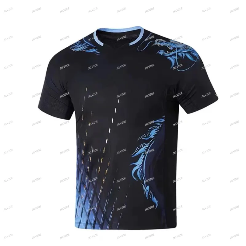 2024 Table Tennis Men Kids Adult Jersey Top Women T Shirt Match Train Europe Tee Children Uniform Paris Clothes Fan Boys Ma Long