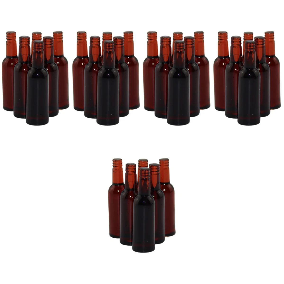 5 Pieces Mini Beer Bottles Miniature Dollhouse Accessories Tiny Model Decorate Adorable Desktop Resin Prop Decorations