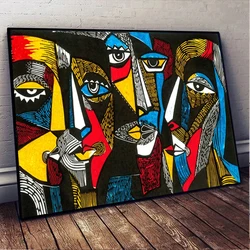 Diamond Painting Picasso Colorful Abstract Faces Poster Full Diamond Mosaic 5D DIY African Women Embroidery Cross Stitch Kit