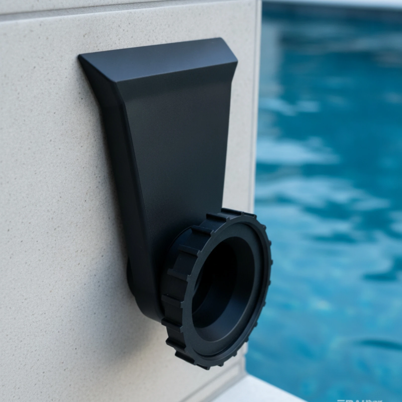 Fountain Bracket with Mounting Collar Easy-to-Install Pool Fountain Bracket Pool Water Return Nozzle Sturdy Hardware Sturdy