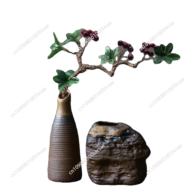 Home & Garden room Decor table Decoration & Accessories Artificial Flowers bonsai Plants synthetic leaves fake pine branch