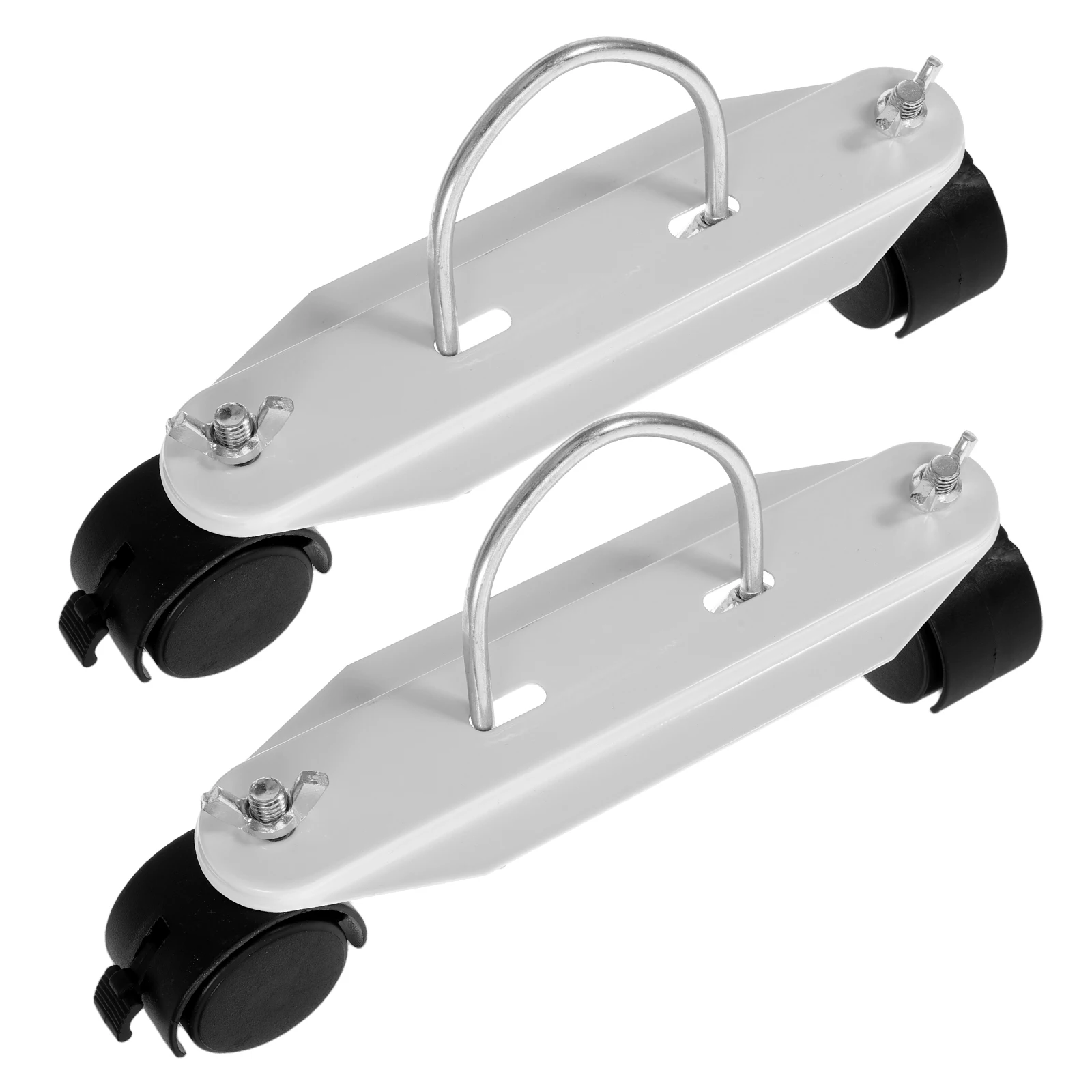 1Pair Radiator Caster Wheels Sturdy Mobile Electric Heater Support Bracket Swivel Heavy Duty Portable Oil Heater Base