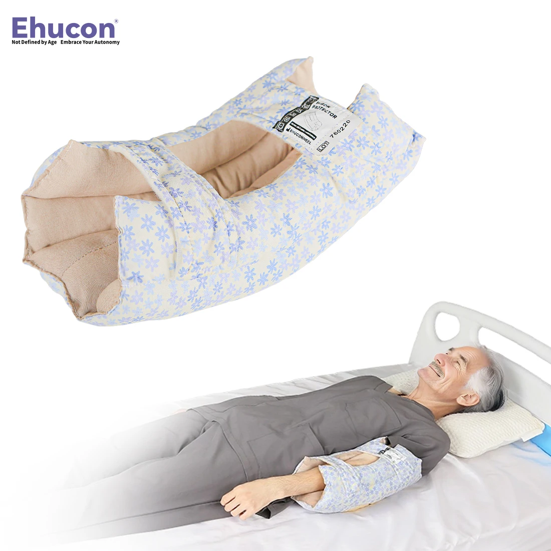 Ehucon Reusable Elbow Protection Pads,High Temperature Washable Elbow Cushion, Soft Fiber Pads for Patient Care 1PCS