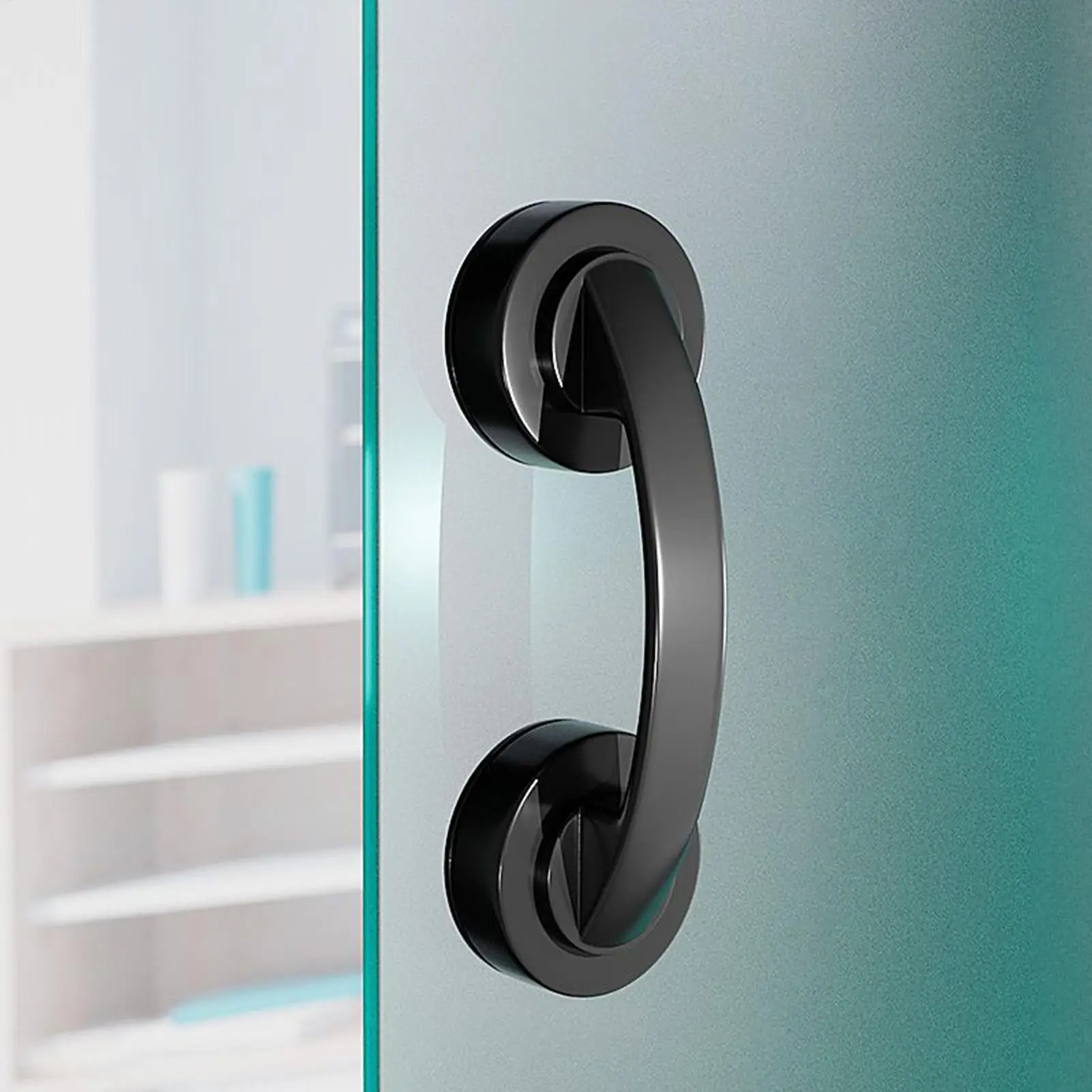 

Стеклянная дверная и оконная ручка на присоске Ручки для раздвижных дверей в ванной комнате Непористые ручки Поручни для душа