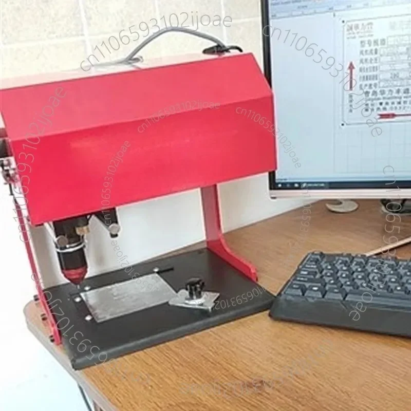 200*130mm Pneumatic Marking /Electricity Marking Machine Desktop Car Nameplate Marking Machine Metal Parts Engraving Machine