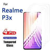 1-4PCS Screen Protectors For Realme P3x P3 3x 3 X Tempered Glass Crystal 9H High Aluminum Anti Scratch Case Friendly Fingerprint