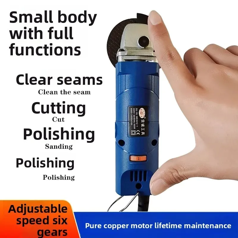 Multi-Function Small Angle Grinder – Adjustable Speed for Cutting, Polishing, Tile Cleaning & Seam Work​